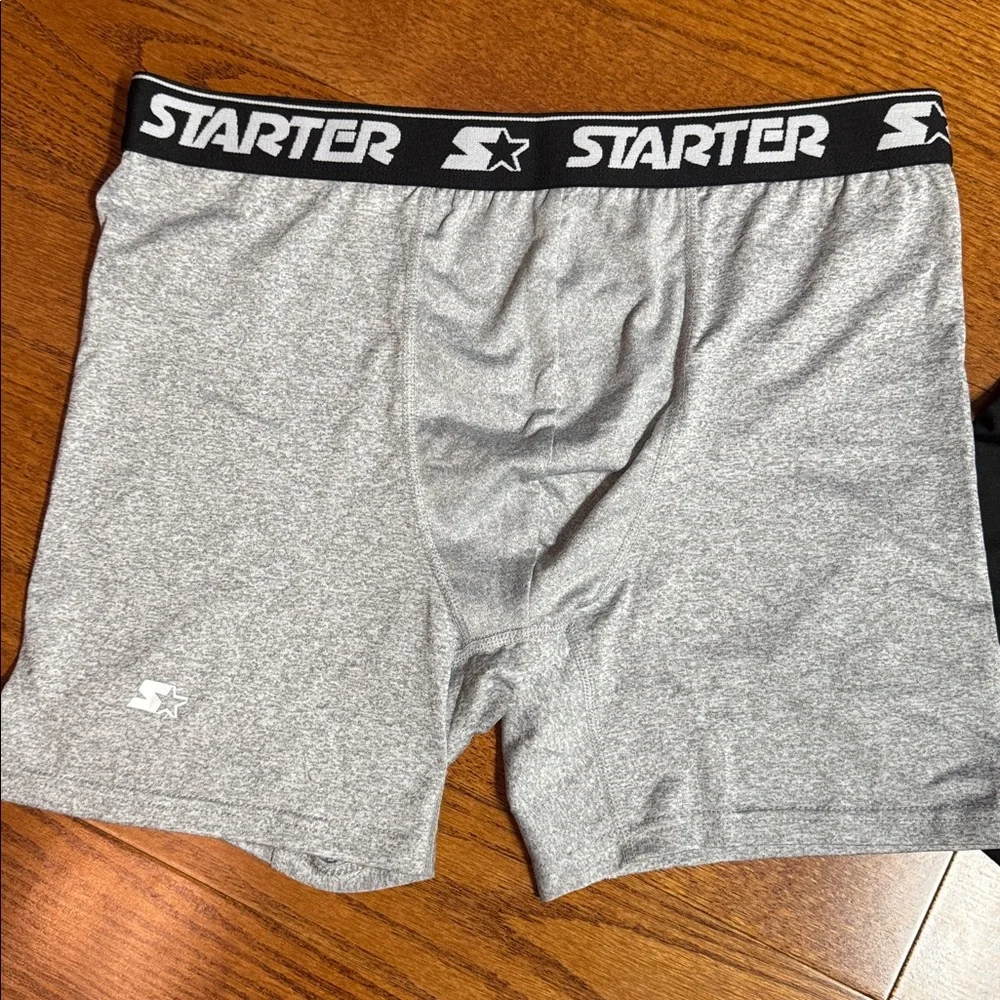 2/$10 Men’s Large STARTER Boxer Briefs - Black, Gray, Neon Yellow